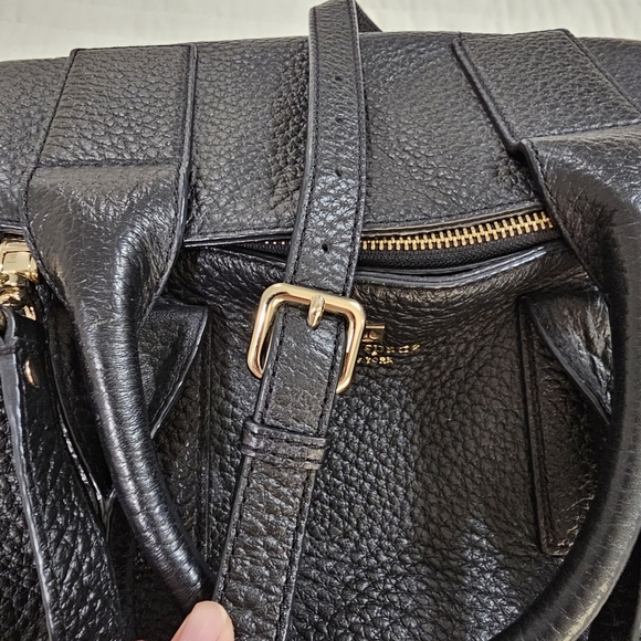 KATE SPADE Southport Avenue Sloan Large Black Pebbled Leather Satchel Purse - Picture 9 of 16